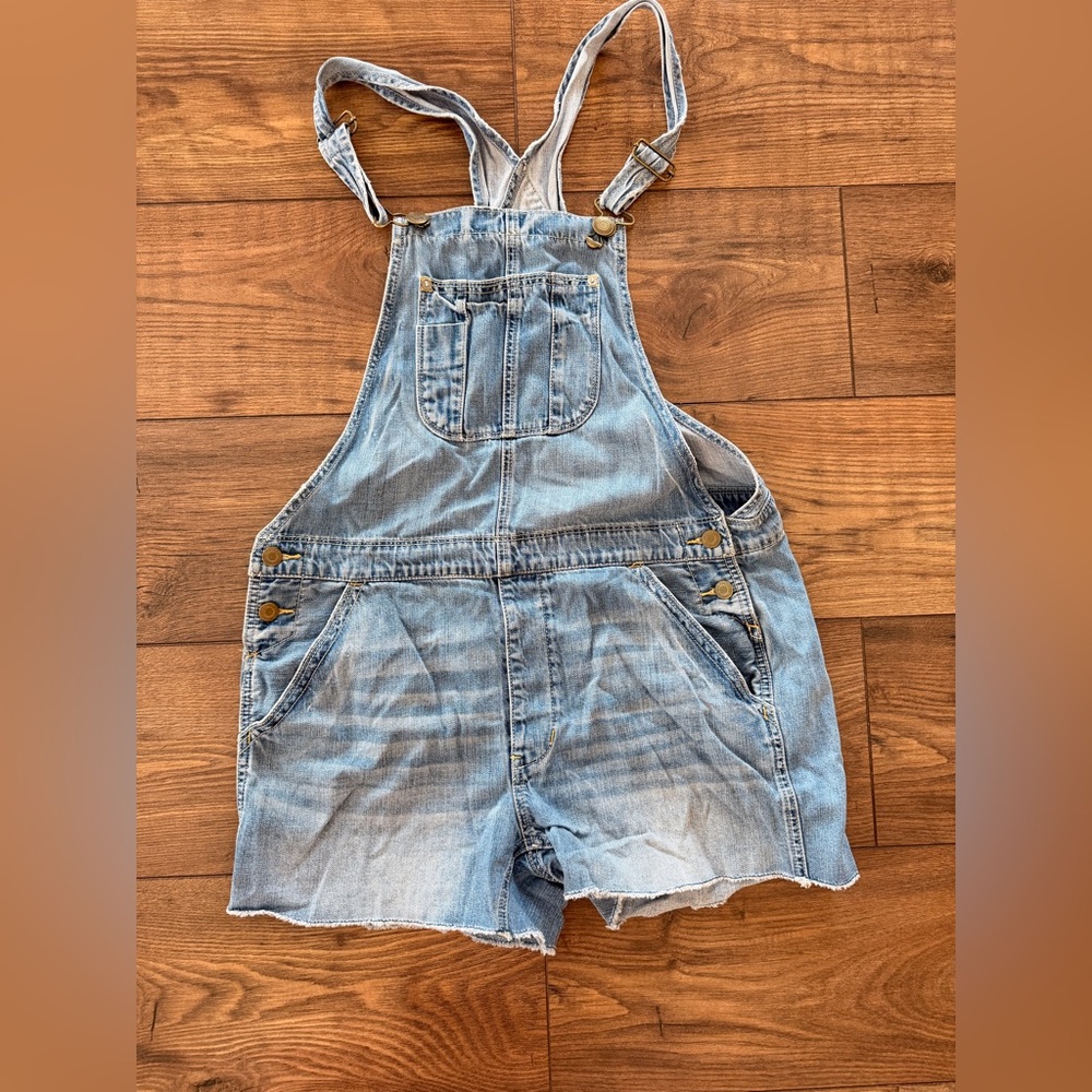 Denim Overalls with Pockets